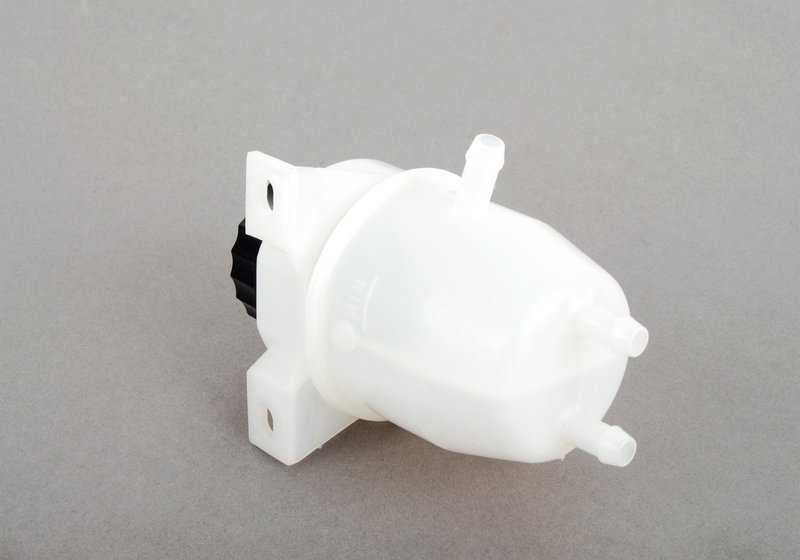 Depósito compensación freno OEM 34321112399 para BMW E21, E12, 114, 1502, 1600, 1602, 2002, 2002ti, 2002tii. Compatible con sistemas de freno de 3 salidas. Original BMW.