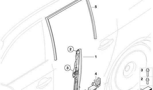 OEM 513575671 Supporto sinistro per BMW E60, E61. BMW originale.