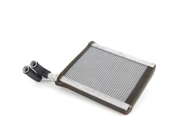 Radiador calefacción OEM 64118385689 para BMW E39 y E53. Compatible con modelos como 520d, 520i. Repuesto original BMW.