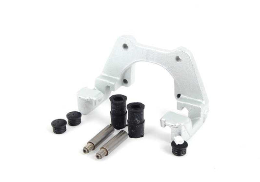 Soporte de pinza de freno trasero OEM 34216765885 para BMW E46, X3 E83 y E83N. Original BMW.