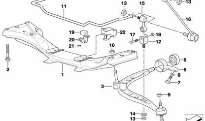 Silentblocks of Suspension Arm (Trapezgummis) OEM 31129059288 für BMW E36 und Z3. Originaler BMW Ersatz.