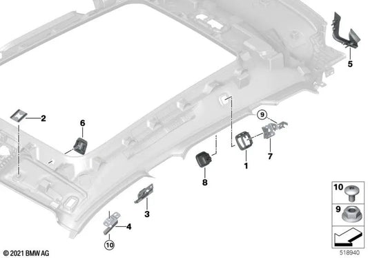 Cabech für Kleidung für BMW I I20, X4 G02, G02N (OEM 51167482686). Original BMW