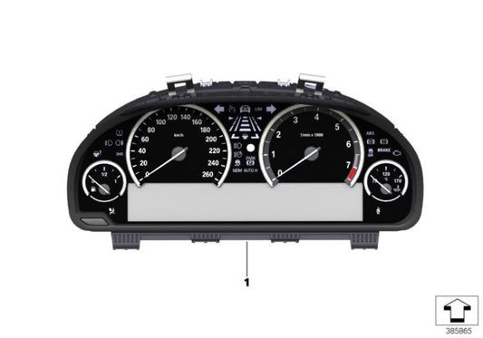 Instrument cluster for BMW F85, F86 (OEM 62108092957). Genuine BMW.