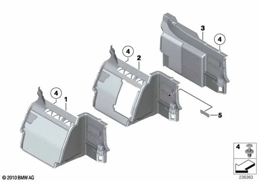 Écoulement du séparateur du frère pour BMW F04 (OEM 51477223617). BMW d'origine