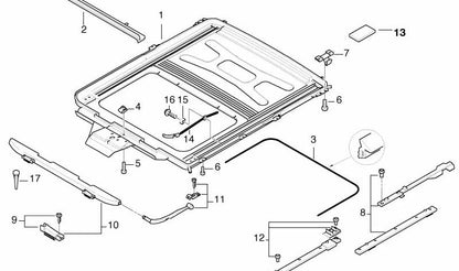 Retaining clip for BMW 5 Series E34, E39, 7 Series E38 (OEM 54138120576). Original BMW