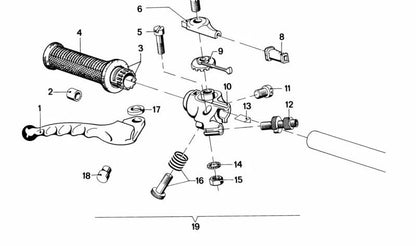Rechtshebel für BMW F07, F10, F11, F06, F12, F13, F01N, F02N (OEM 32721233350). Original BMW