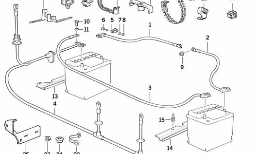 Copertura sinistra OEM 12521724702 per BMW E31. BMW originale.