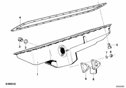 Junta sin asbesto para BMW E24, E23 (OEM 61319065678). Original BMW