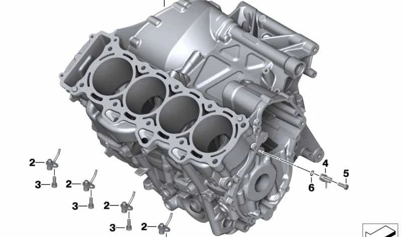 Tobera de inyección de aceite OEM 11418553999 para BMW Motorrad S 1000 XR (K49). Original BMW Motorrad.
