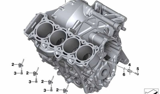 Tobera de inyección de aceite OEM 11418553999 para BMW Motorrad S 1000 XR (K49). Original BMW Motorrad.