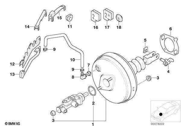Abdichtung oben para BMW Serie 5 E39 (OEM 34301163593). Original BMW