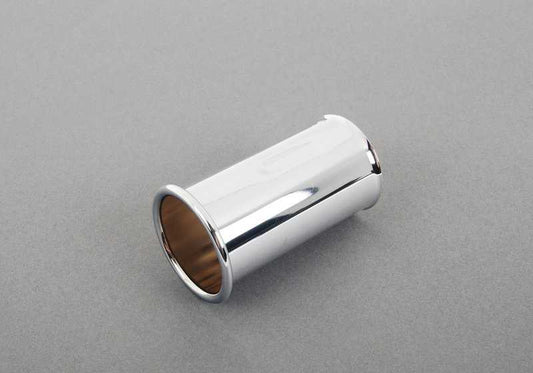 Embellecedor de escape cromado 42 mm OEM 82119413972 para BMW E12, E28, E24. Mejora estética del tubo de escape. Original BMW.