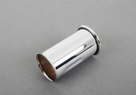 Embellecedor de escape cromado 42 mm OEM 82119413972 para BMW E12, E28, E24. Mejora estética del tubo de escape. Original BMW.