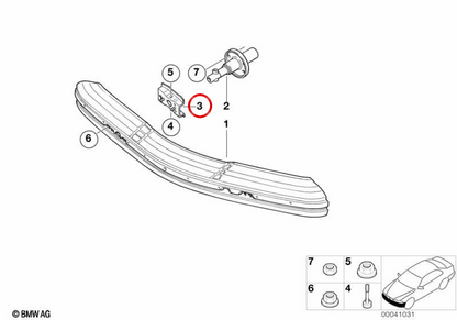 OEM Fixing Support 5111977308 für BMW E36. Original BMW.
