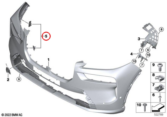 OEM 5115A47111 PMA Sensor Support for BMW G07. Original BMW.