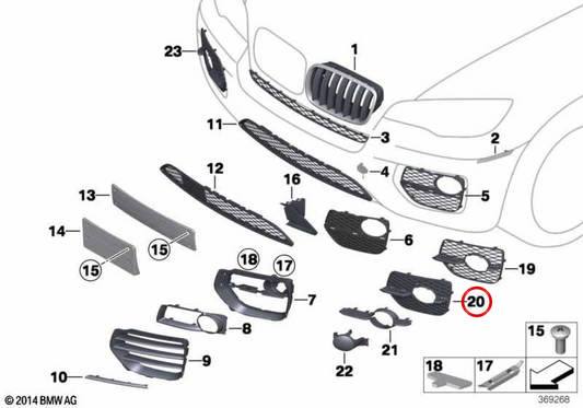 GABLE GABLE OEM 51117188383 pour BMW E71, E72. BMW d'origine.