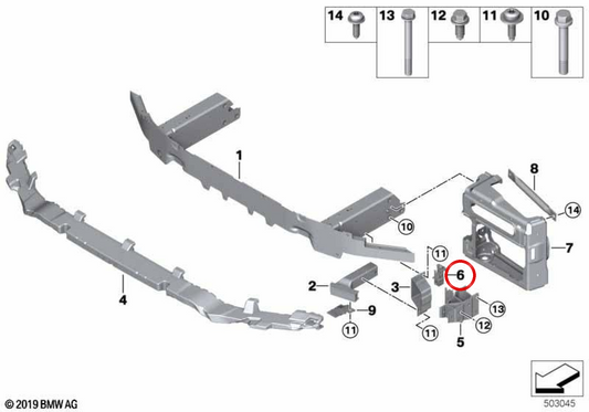 OEM -Adapter 51118075086 für BMW F97, F98. Original BMW.