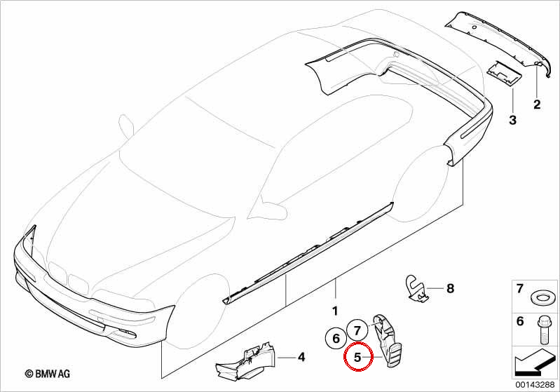 Support OEM 51118195295 für BMW E46. Original BMW.