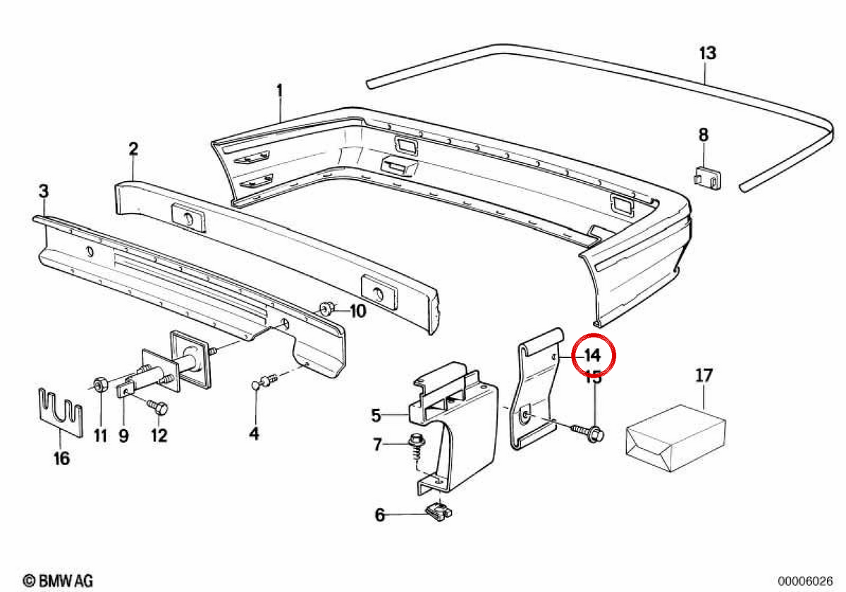 OEM 51121967367 Compartimento guanto per BMW E30. BMW originale.