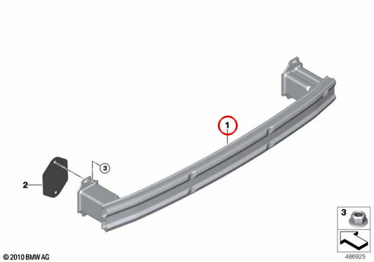 OEM 51127426444 Supporto PUD posteriori per BMW F39. BMW originale.