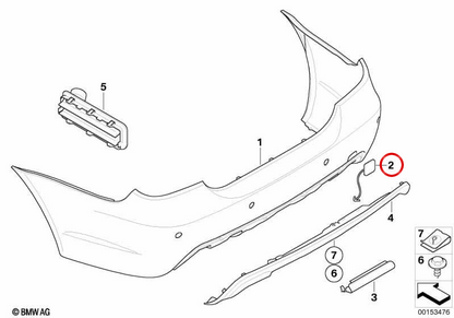 OJETE OF TREEPED TEK OJETE Print OEM 51127897217 FOR BMW 5 E60 Series, E60 LCI (2004–2009) with M. Original BMW package.