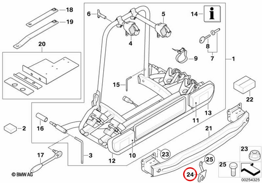 Soporte caja de enchufe ECE OEM 51129812064 para MINI Countryman R60, Paceman R61. Original MINI.