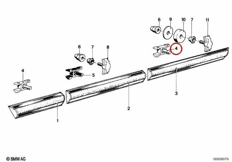 OEM staple 51131829904 for BMW 1502, 1602, 2002tii, E21, E30, E12 ... and more. Original BMW.