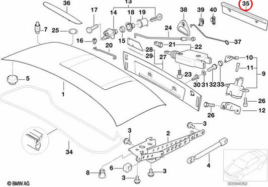 OEM registration support adapter 51132693863 for BMW IX (I20). Original BMW.