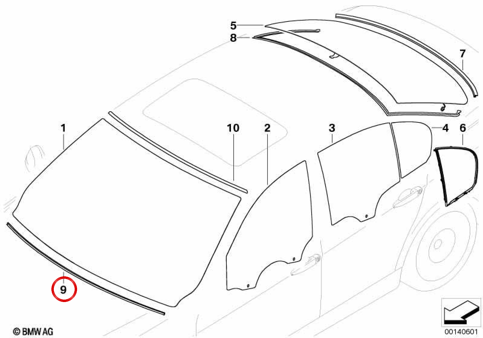 Front Befestigungsstange OEM 51137133292 für BMW E90, E91, E92, E93, E90 LCI, E91 LCI, E92 LCI, E93 LCI. Original BMW.