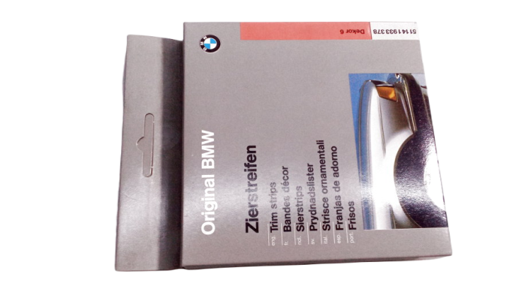 Decorative strips for BMW 3 Series E21, E30, E36 5 Series E12, E28, E34 6 Series E24 7 Series E23, E32 8 Series E31 (OEM 51141933378). Genuine BMW.