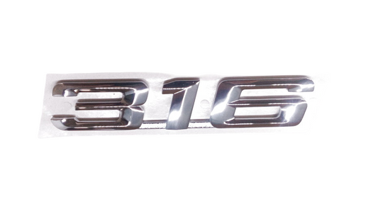 Emblema "316" OEM 51141977249 para BMW Serie 3 E36. Original BMW.