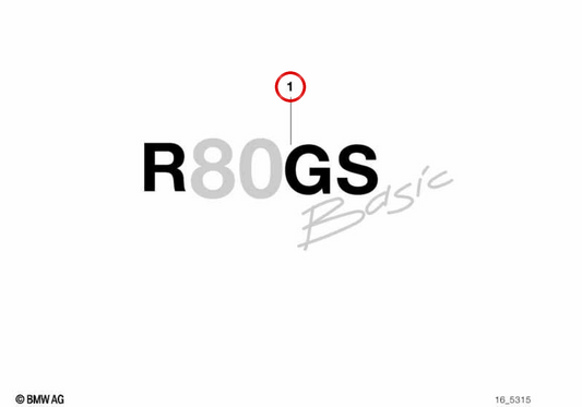 Emblema adhesivo lateral derecho OEM 51142331622 para BMW F30, F31, F32, F33, F36, F80. Original BMW.