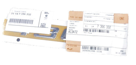 Emblema trasero "430d" OEM 51147356332 para BMW F32, F33, F36. Original BMW.