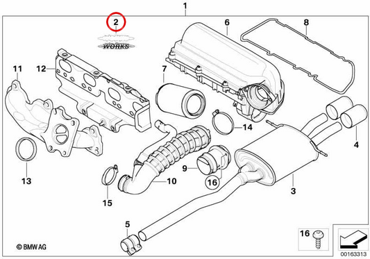 Badge de hayon JCW OEM 51147476376 pour MINI R56, F56, F55, Clubman R55, Cabrio R57... et plus encore. MINI d'origine.