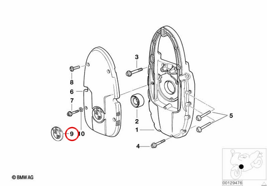 Plaque avant OEM 51148164924 pour motos BMW R1200GS, R1250GS, F800GS... et plus. BMW Motorrad d'origine.