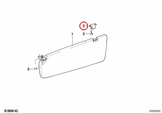 Support de la console centrale OEM 51161927472 pour BMW E30, E28. BMW d'origine.