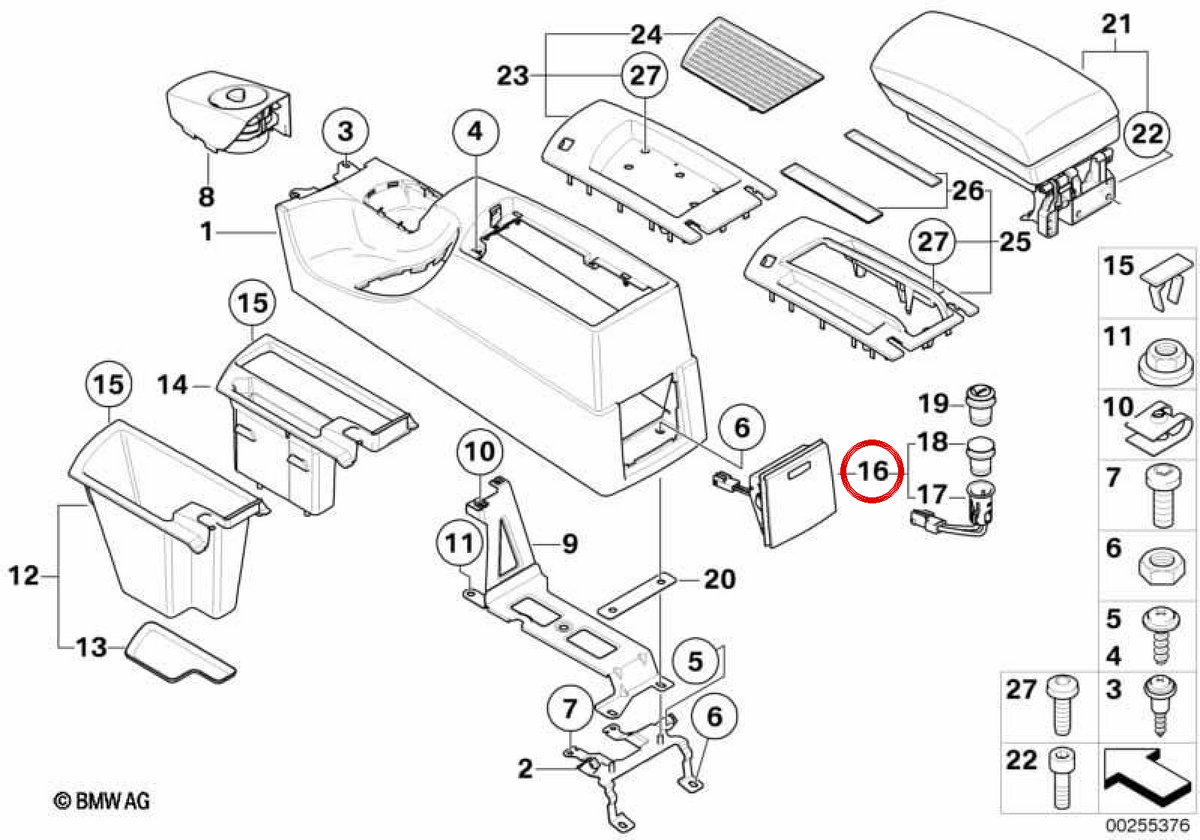 Embels di Plug OEM 51163414087 per BMW X3 E83. BMW originale.