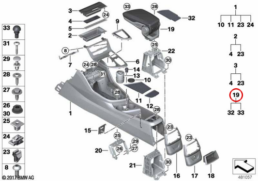 Central OMS 5116995423 Alimentation pour BMW F45, F46, F48, F39. BMW d'origine.