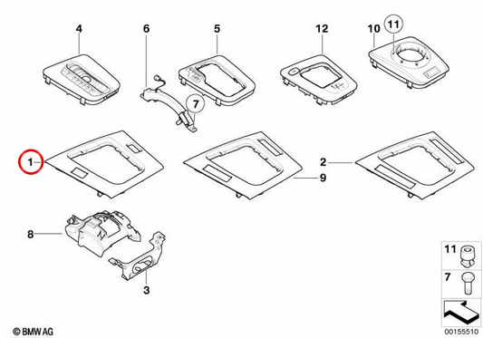 OEM 51167011807 Aluminiumspeicher für BMW E46. Original BMW.