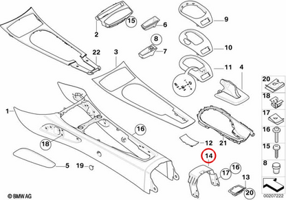 OEM rear support 51167047740 for BMW E85, E86. Original BMW.
