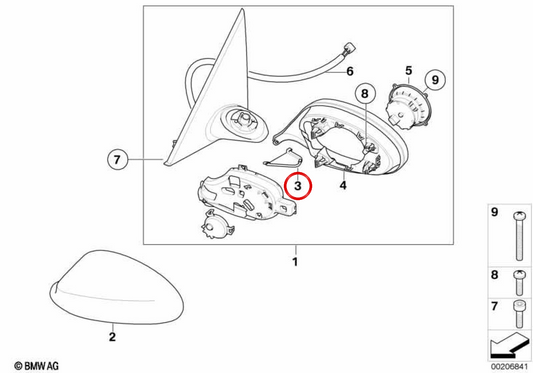 Embellose -Deckungs -Set OEM 51167230971 für BMW E92, E93. Original BMW.