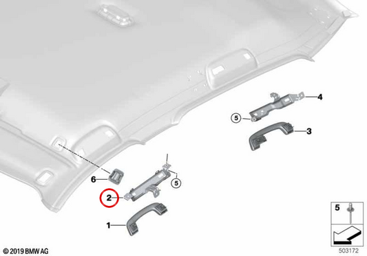 Distruttore anteriore Sinistra OEM 51167444547 per BMW F40, F70. BMW originale.