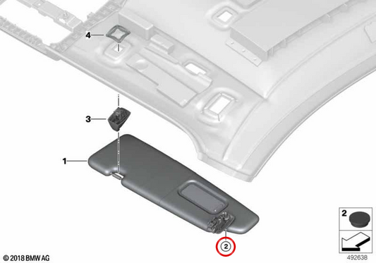 Coperchio di vite OEM 51167944048 per BMW F91, F92, F93, G14, G15, G16. BMW originale.