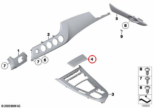 OEM Cenice Cover 51168049224 für BMW Z4 E89. Original BMW.