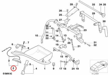 OEM 51168125739 GLOVERDARD LOCK POUR BMW E38. BMW d'origine.