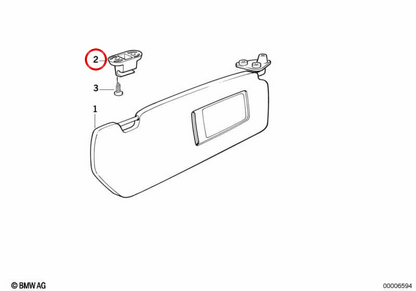 OEM -Kontaktunterstützung 51168190837 für BMW E36. Original BMW.