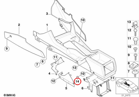 Central Evelo -Centro di copertura OEM 51168196934 per BMW E39 520D, 520i (modelli compatibili dal 01/1996 al 09/2003). Colore di sabbia beige. BMW originale.