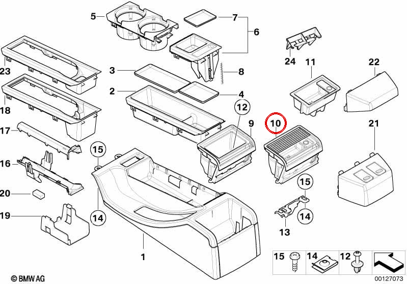 Ponseriere posteriore OEM 51168225988 per BMW E46. BMW originale.