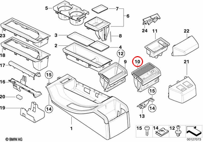 Ponseriere posteriore OEM 51168225988 per BMW E46. BMW originale.