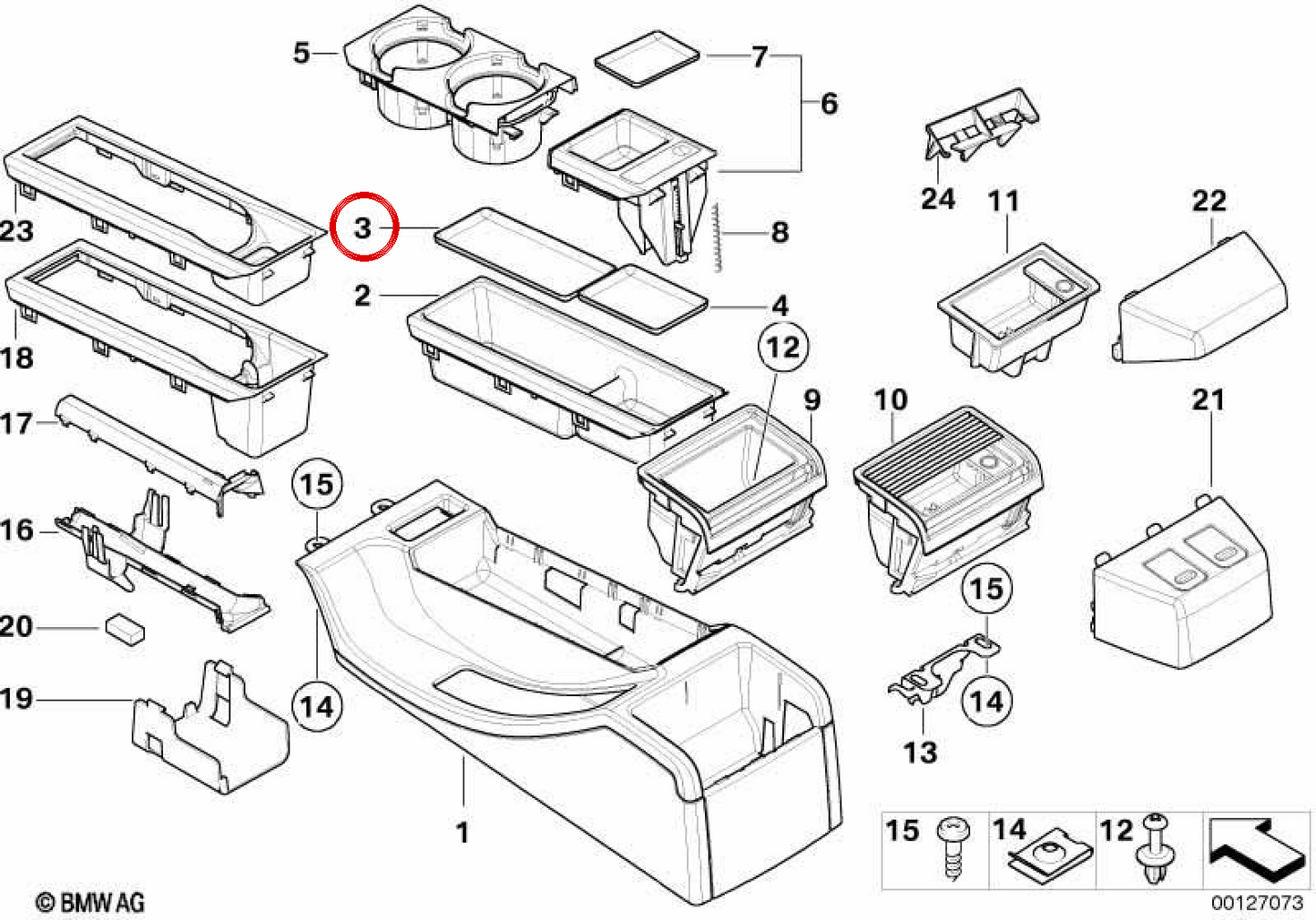 OEM 51168242843 Front incoraggia il supporto per BMW E46. BMW originale.